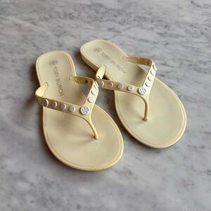 Tory Burch Studded Jelly Thong Sandals